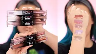NEW HUDA BEAUTY MATTE & METAL MELTED SHADOWS TUTORIAL AND SWATCHES