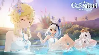 Genshin Impact | Hot spring scene (1080p)