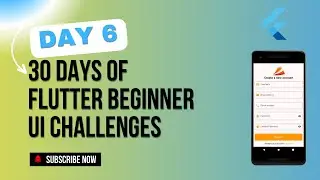 Flutter UI Challenges Day 6: Registration Page for Beginners | 30 Days of Flutter