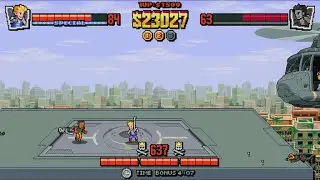 Double Dragon Gaiden : Rise of the Dragons- M.G Willy Boss Fight- Ending A - Bad Ending