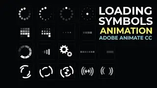 loading symbols | motion graphics | shape elements | Adobe Animate CC
