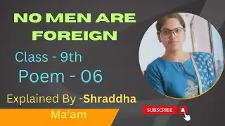 No Men Are Foreign, class 9th, poem 06#englishhunt#viral