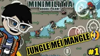 mini militia jungle map gameplay || jungle mei mangle in mini militia