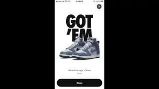 Nike #3 Notre high dunk on feet