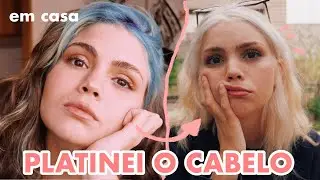 DESCOLORINDO O CABELO NA QUARENTENA | PLATINANDO o cabelo EM CASA *barato*