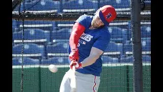 Phillies&rsquo; Bryce Harper homers, doubles in sim game