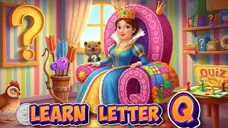Learn Letter Q Words for Kids | Queen, Quilt, Question & More | Fun Alphabet Learning for Children