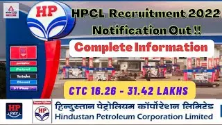 HPCL Recruitment 2022 | Salary, Syllabus, Exam Date, Exam Pattern | Complete information