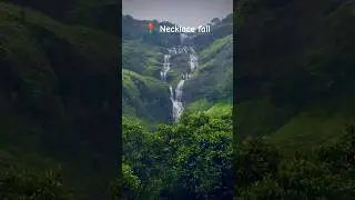 POV: You find a waterfall shaped like a necklace |📍Near Bhandardara | Pure monsoon bliss 🌧️