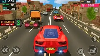 Игра на Android: Приключенческий симулятор гонок》Racing in Highway Car 2019》FHD