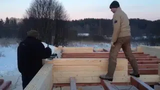 Технология укладки профилированного бруса в компании ECO DOM