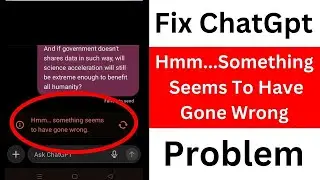 Исправление ChatGPT. Хм, кажется, что-то пошло не так. Проблема.