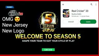 Season 5😍Update Rc20 || Real Cricket 20 New Update Lunched | New Rewards  New Jersey New Logo Review