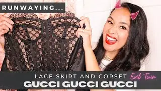 Gucci Lace Skirt and Coset Runwaying 'Evil Twin'