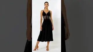 TANGO Dress | Open Back | Thin Straps  #dancestyle #TANGOdress #dancewear #openback  #ballroom