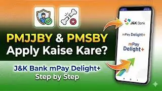 How to apply for PMJJBY and PMSBY schemes through J&K Bank's mPay Delight+ app.- #PMJJBY