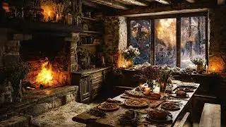 Peaceful Winter Kitchen ❄️ Gentle Cooking ASMR & Cozy Ambience for Stress Relief