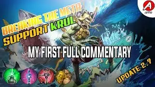 Vainglory Gameplay - Breaking the Meta - Support Krul/ My First full Commentary -  Update[2.7]