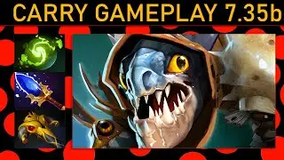 ⭐Crystallis Slark 30+ K/A! Carry Gameplay 7.35b - Dota 2 Top MMR