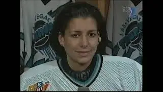 Jim Kyte vs Steve Martinson IHL (ESPN Feed & Pregame & Manon Rheaume Interview) Nov 8, 1994