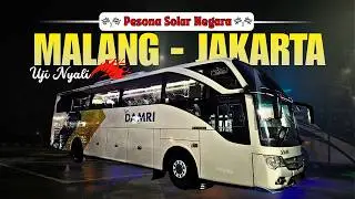 Jam Malam Andalan tujuan Malang Jakarta || Damri  turun di pusat kota Jakarta