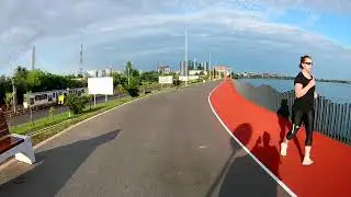Plimbare matinala pe noul dig Lacul Morii FHD0003