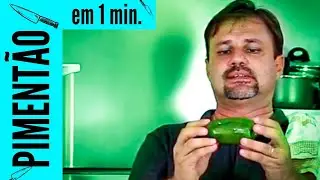 COMO CORTAR PIMENTÃO EM 1 MINUTO