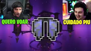 PIUZINHO E GABE PROCURANDO UMA ELYTRA NO MINECRAFT