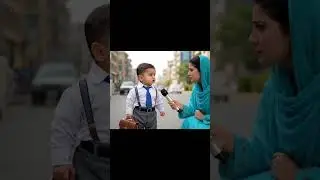 Chhota Bacha Office Ja Raha Hai &mdash; Reporter Bhi Hairan 😅 | Funny Interview  #funny #aivideo #shorts