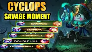 My first savage moment using cyclops | cyclops best build 2021 | mobile legends