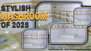 STUNNING Washroom Tile Designs for 2025 Floor and Wall Borders