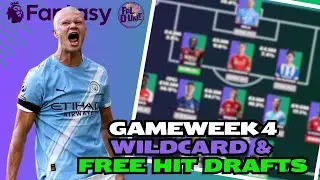 MY WILDCARD & FREE HIT DRAFT FOR GAMEWEEK 4 💪🔥| Fantasy Premier League Tips 2025/26