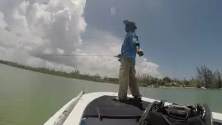 Bonefish. Andros Bahamas.Eddie Rolle. Bonefish Guide Casting demo.