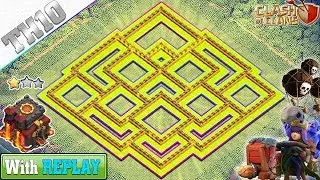 NEW TH10 base with REPLAY 2018 - Clash of Clans