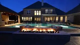 Relaxing DFW Pools with Fire & Water Features
