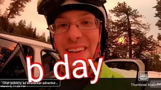 snowboarding on my birthday