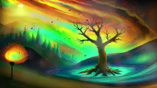 Desolate Tree - Mysterious Guitar Ambient Music With Peaceful Nature & Water Sounds