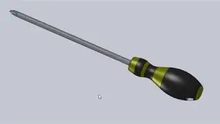 Screwdriver Hand Grip modelling in Solidworks