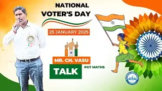 National Voter's Day || TGMS Anajipuram || Mr. Ch. Vasu PGT Maths 