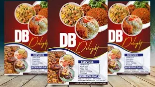 Design Stunning Food Posters in Photoshop (A4 Size) - 2024