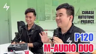 Bộ Thu &Acirc;m H&aacute;t Live Qua Phần Mềm Đ&aacute;ng Mua Nhất Với Soundcard M-Audio DUO + Micro AKG P120 Chất Lượng