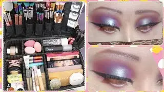 green and pink makeup tutorial/walima look/makeup for wedding/soft glitter eye makeup