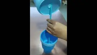 2 In 1 Snackies Cup Portable Splash Snack Bowl Chicken Storage Bowl with Handle Straw Cup