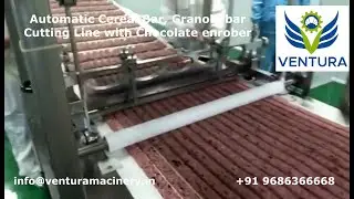 Granola Bar Forming, Cutting, Splitting and Enrobing with online Packing system