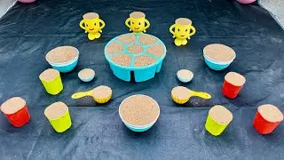 How to make kitchen tool sand cake design videos 