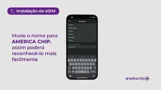 Como instalar e-Sim no Iphone | America Chip
