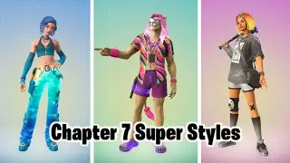 Fortnite All Chapter 7 Season 1 Super Styles (Palm Paradise - Modern Noir)