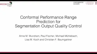 Conformal Performance Range Prediction for Segmentation Output Quality Control