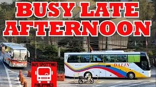 BUSY LATE AFTERNOON BUS SPOTTING IN BAGUIO CITY