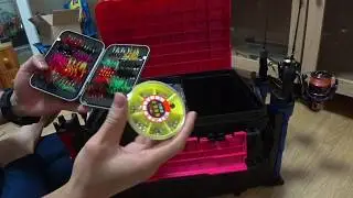 다이와태클박스TB-5000 메이호로드스탠드BM230n언박싱 및 얼음낚시 장비 소개(Daiwa tackle box and Rod stand unboxing  ice equipment